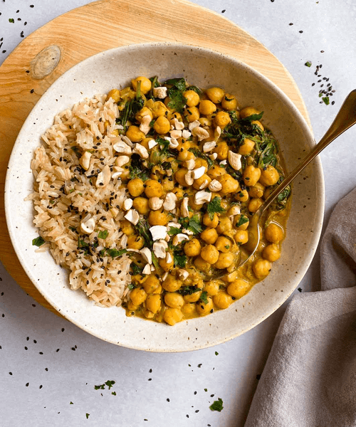 Foto de Curry de Garbanzos y Espinacas