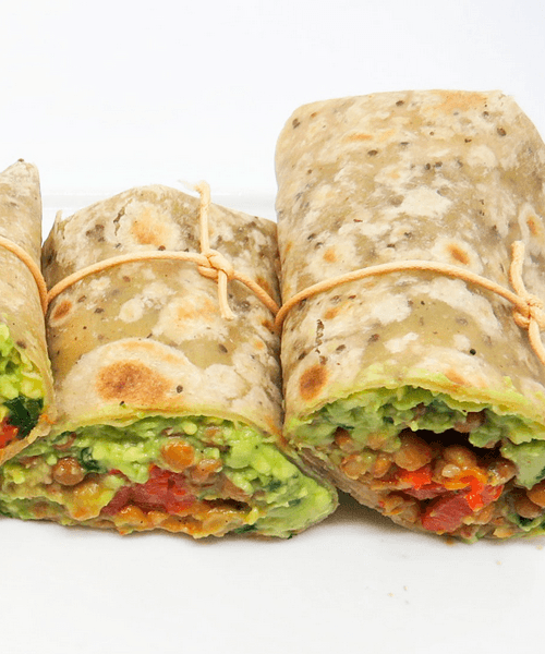 Foto de Fajitas de Verduras con Guacamole